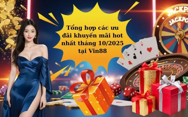 Tổng hợp các ưu đãi khuyến mãi hot nhất tháng 10-2025 tại Vin88